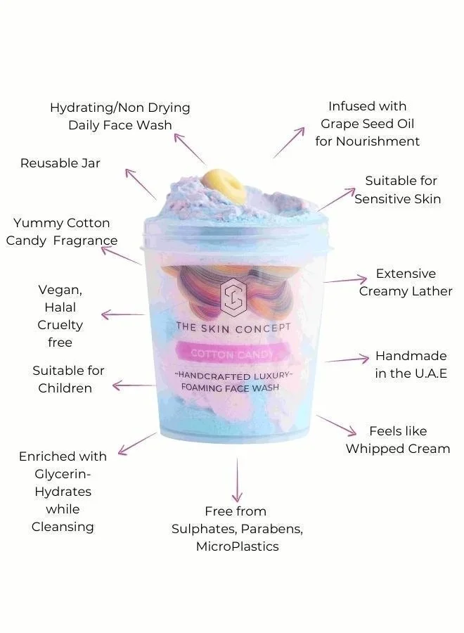 The Skin Concept  The Skin Concept Cotton Candy Whipped Face Wash for Women | Best Price UAE